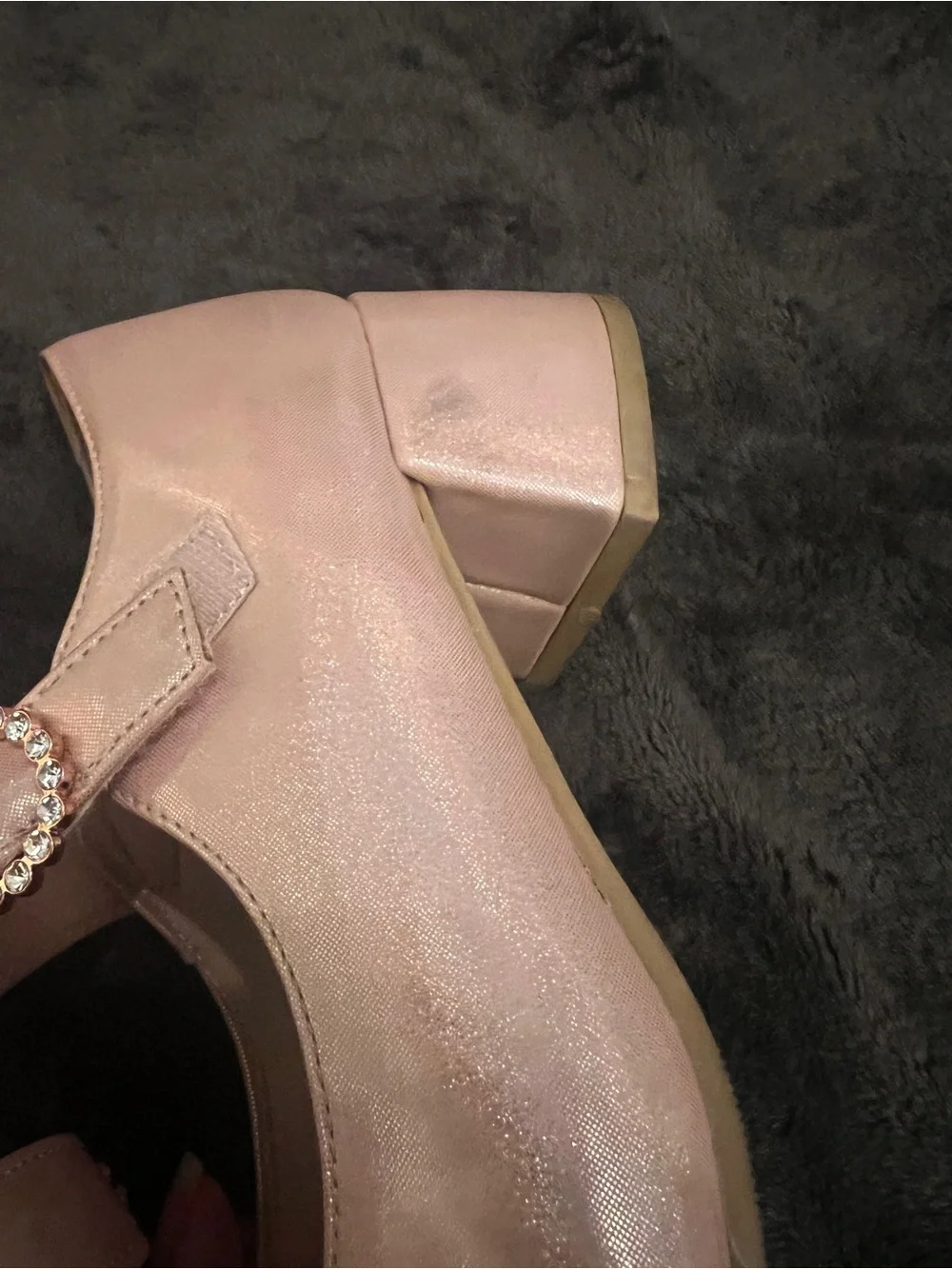 Rachel Shoes Rosy Shimmer Mary Jane Dress Shoes - Pink